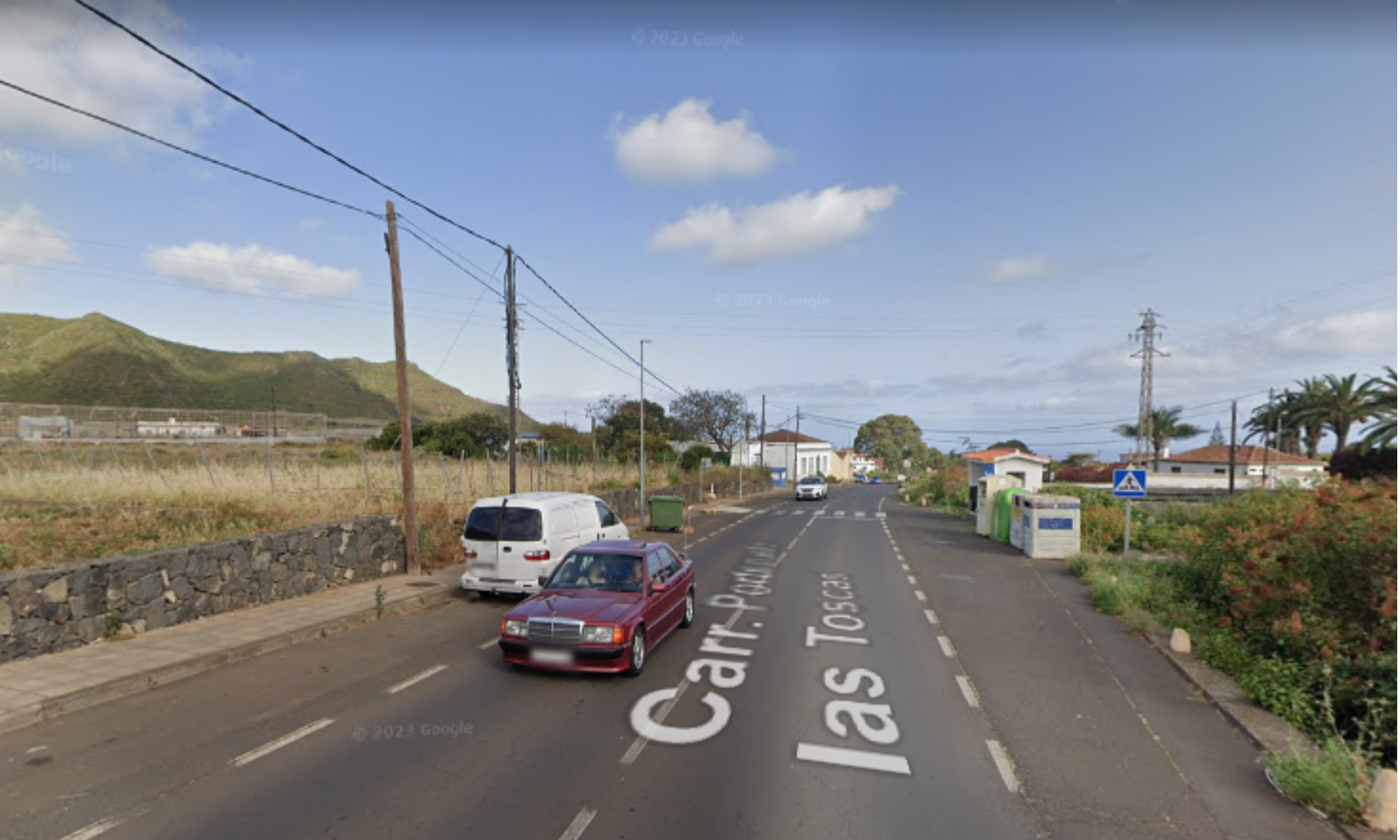 Carretera del Portezuelo, donde ha tenido lugar el accidente del motorista. GOOGLE MAPS