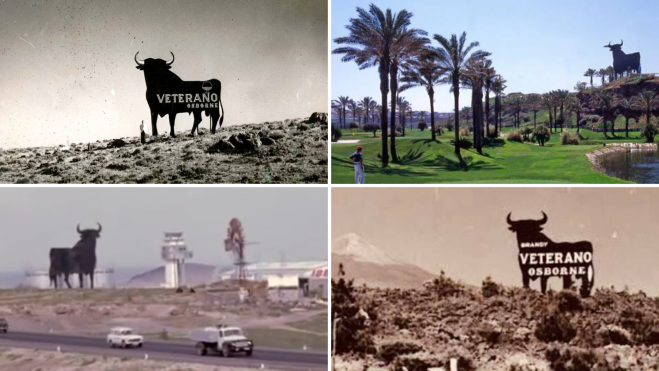 Recopilación de imágenes del toro Osborne en diferentes lugares de CanariasINSULA SIGNA