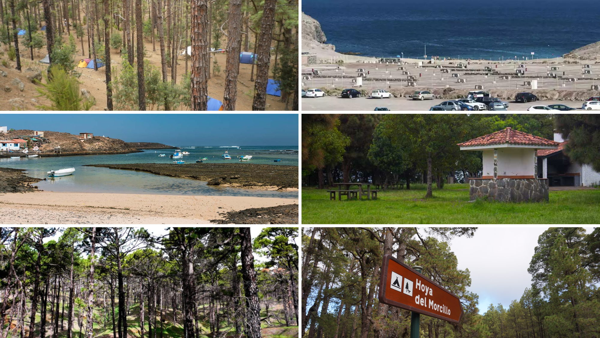 Zonas de acampada de Canarias / MONTAJE AH