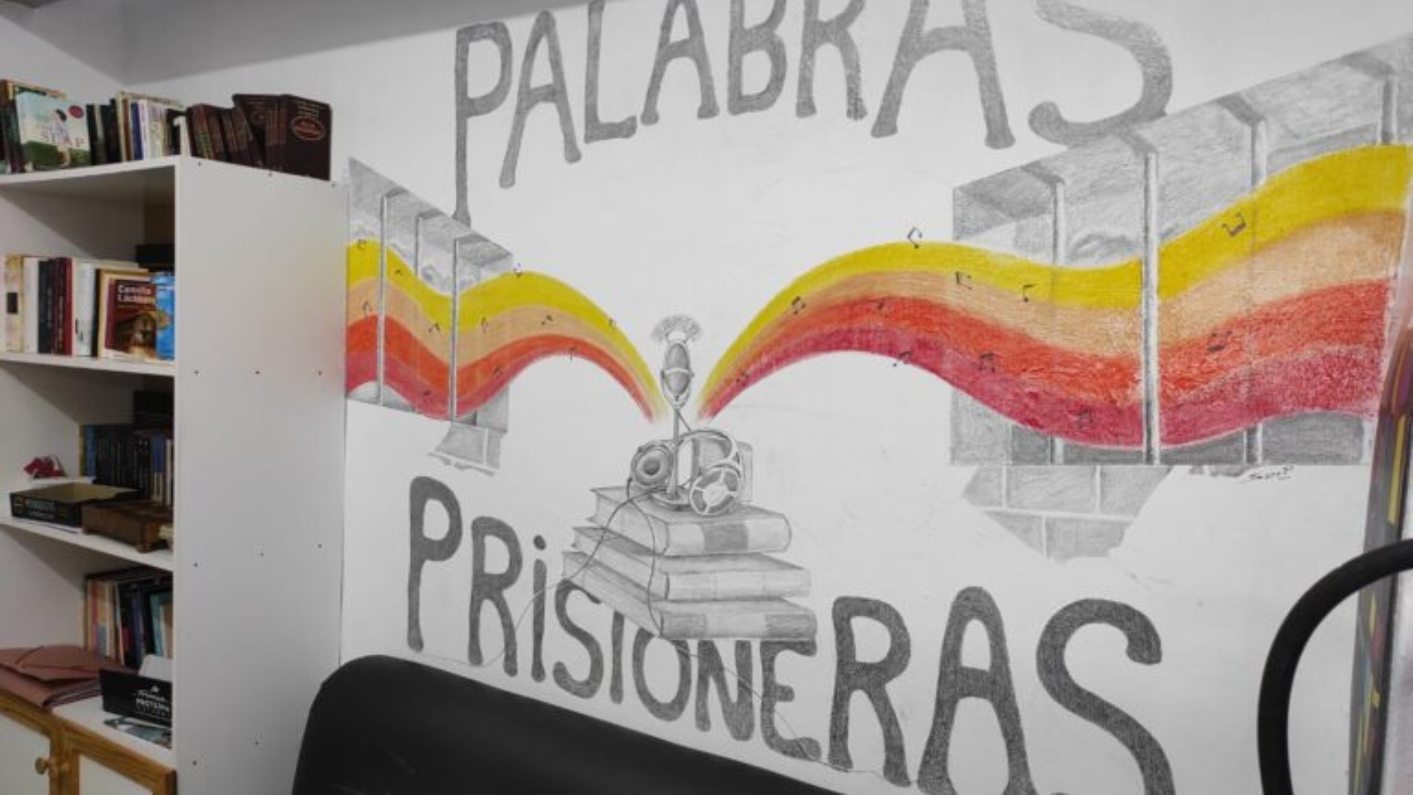 Estudio de 'Palabras Prisioneras', el programa que se emite desde la prisión en Tenerife./ GOBCAN