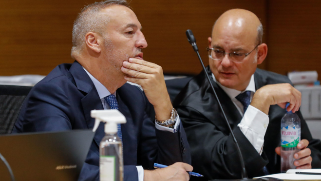 Segunda jornada del juicio por el supuesto fraude de 36 millones de euros a la Seguridad Social y Hacienda cometido por la empresa Seguridad Integral Canaria, por el que se sienta en el banquillo Miguel Ángel Ramír