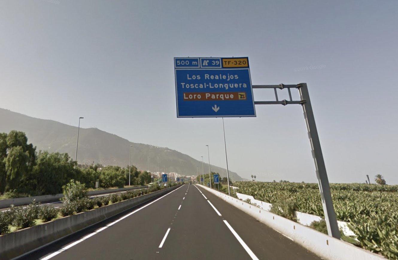 TF-5 a la altura de Los Realejos./ ARCHIVO