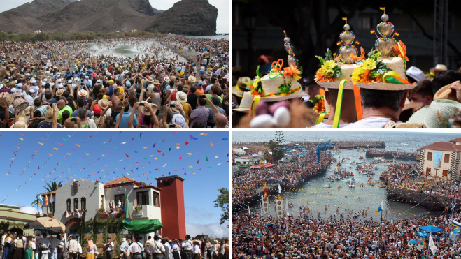 Romerías, verbenas y fiestas más populares de Canarias / MONTAJE AH