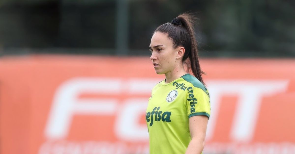 Agustina Barroso durante su etapa en el Palmeiras, donde compartía vestuario y defensa con Thaís Ferreira./ Fabio Menotti.
