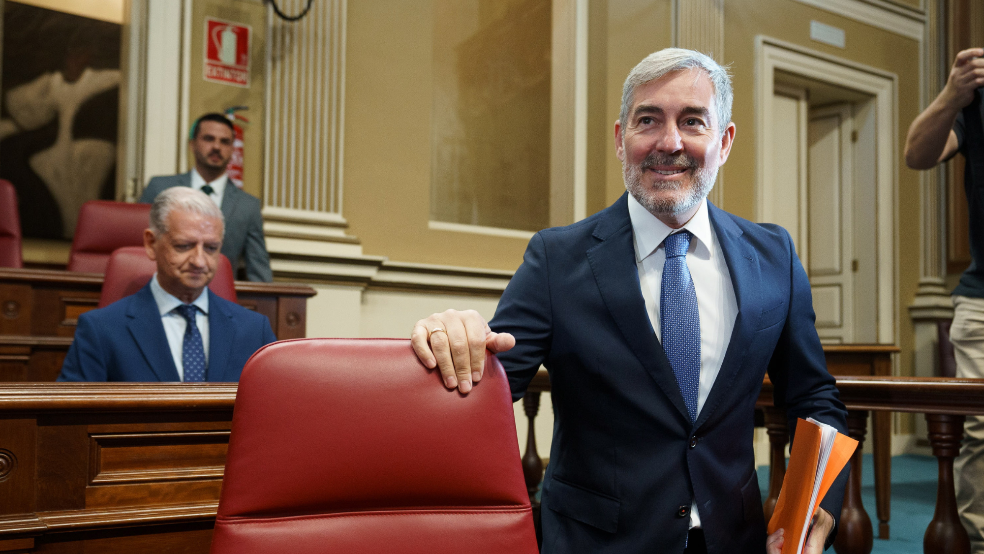 Fernando Clavijo en el Parlamento de Canarias  EFE 