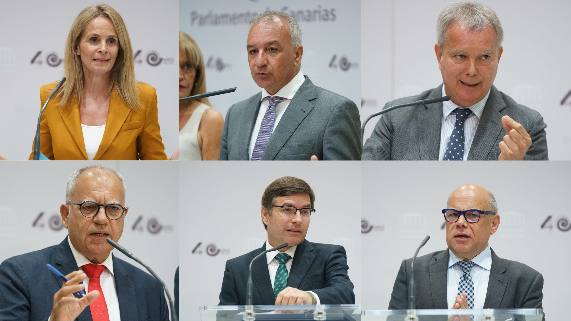 Reacciones a la intervención de Fernando Clavijo. / EFE - Ramón de la Rocha