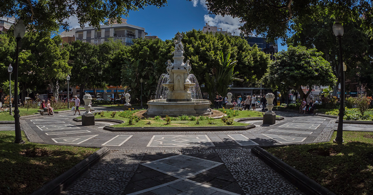 La fuente de la plaza Weyler. / SANTA CRUZ 