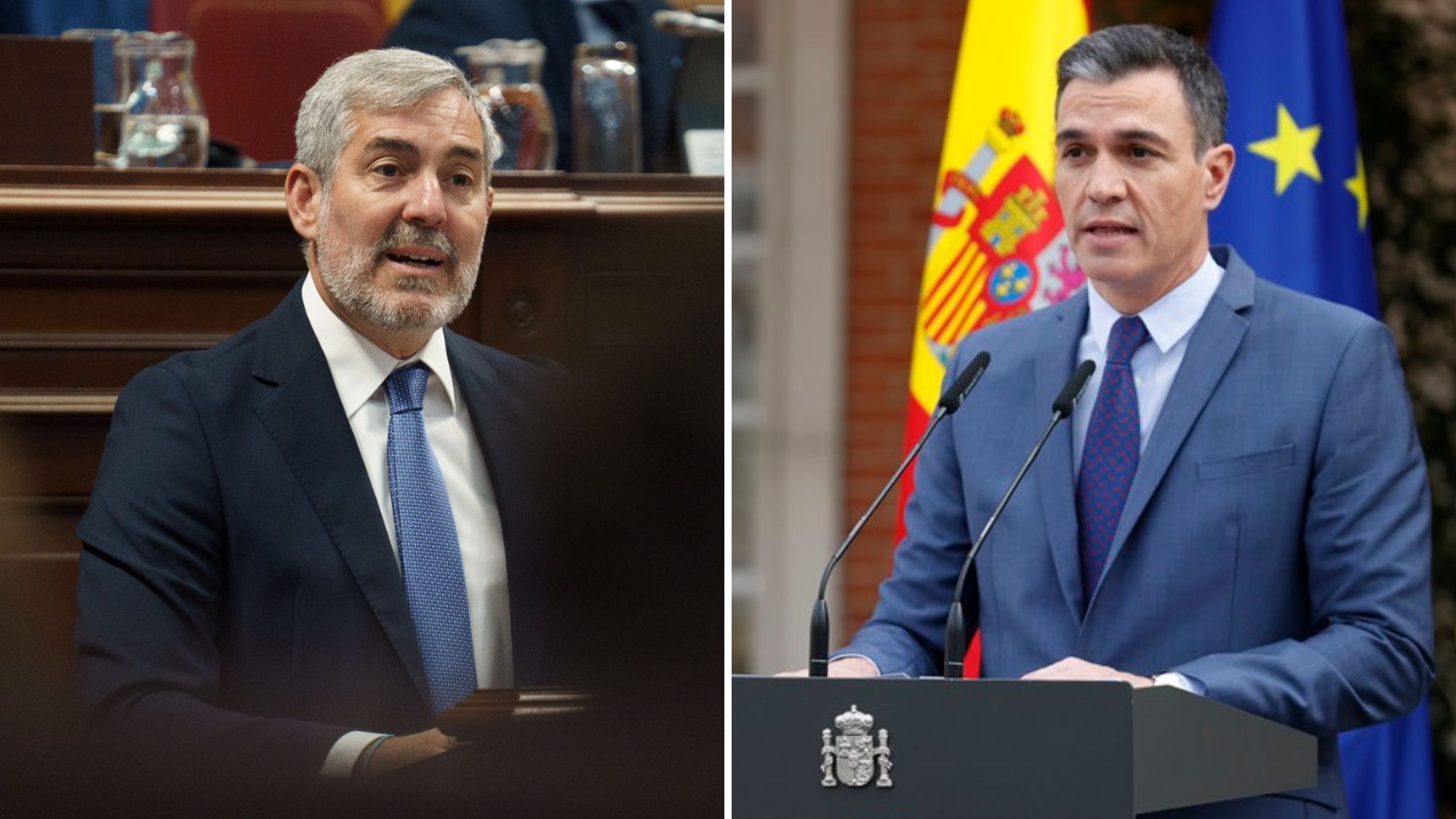 Fernando Clavijo y Pedro Sánchez / AH