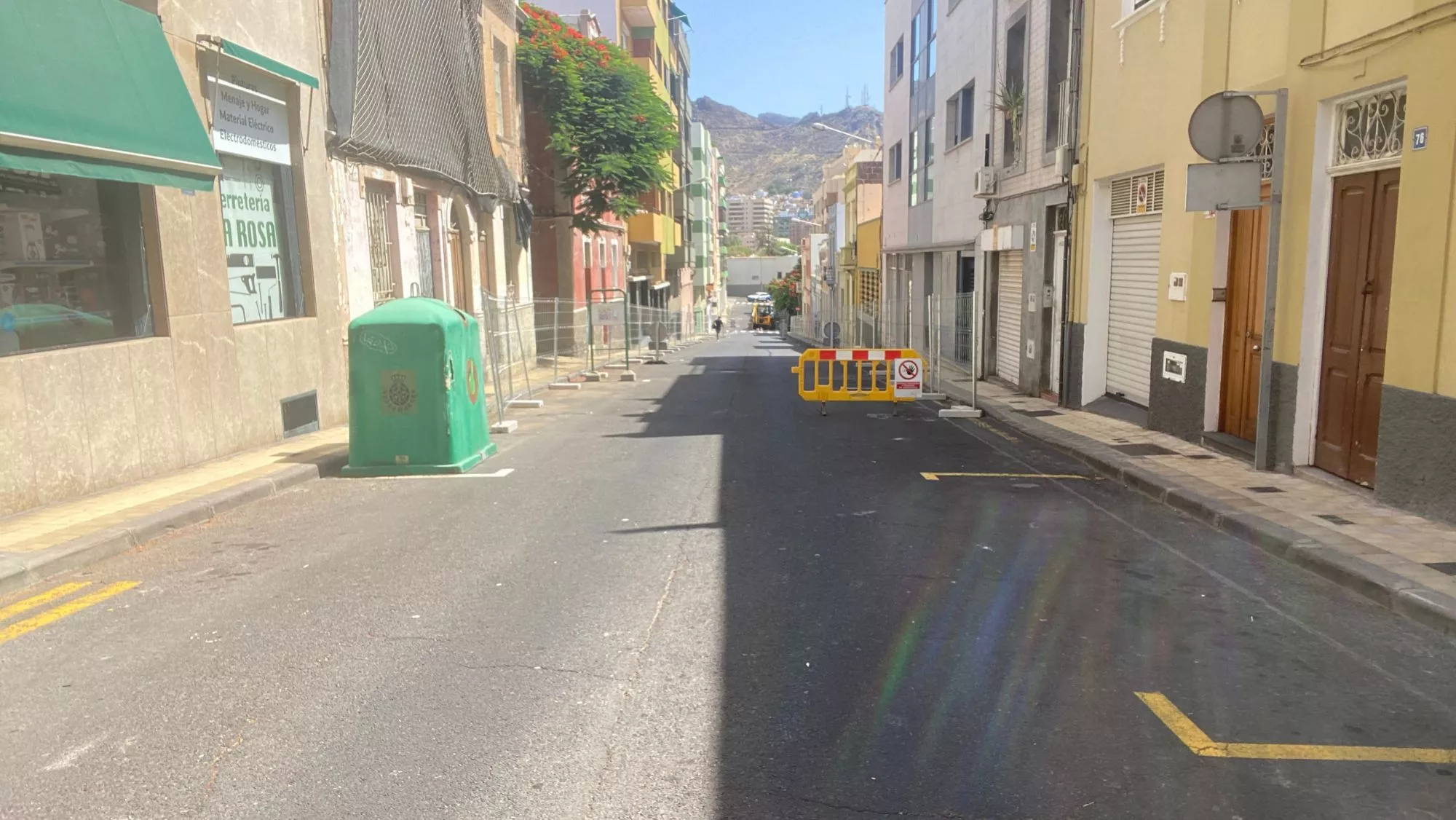 Zona correspondiente a la fase 1 de las obras en la calle de La Rosa / AH / BELA CABRERA