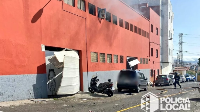 Imagen del exterior del establecimiento afectado. / POLICÍA LOCAL DE S/C DE TENERIFE