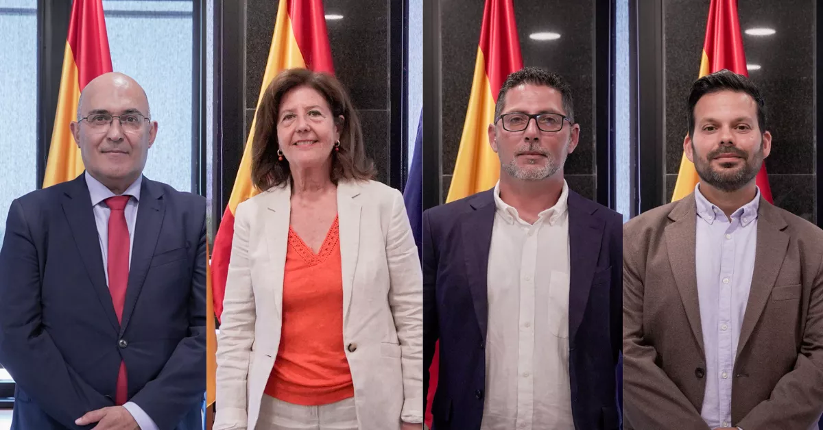 De izquierda a derecha, Javier Gutiérrez, Ana Isabel Barrera, Andrés Díaz y Eduardo García. / GOBIERNO DE CANARIAS