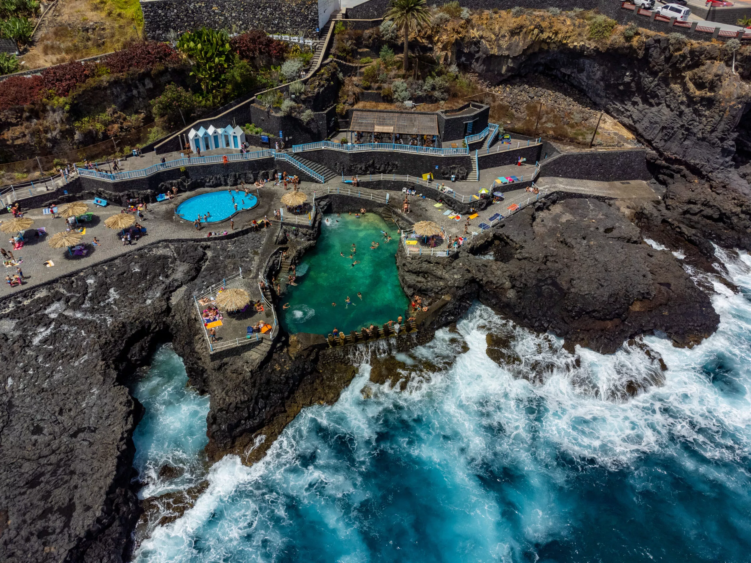 Charco Azul en San Andres y Sauces, en La Palma (Canarias)./