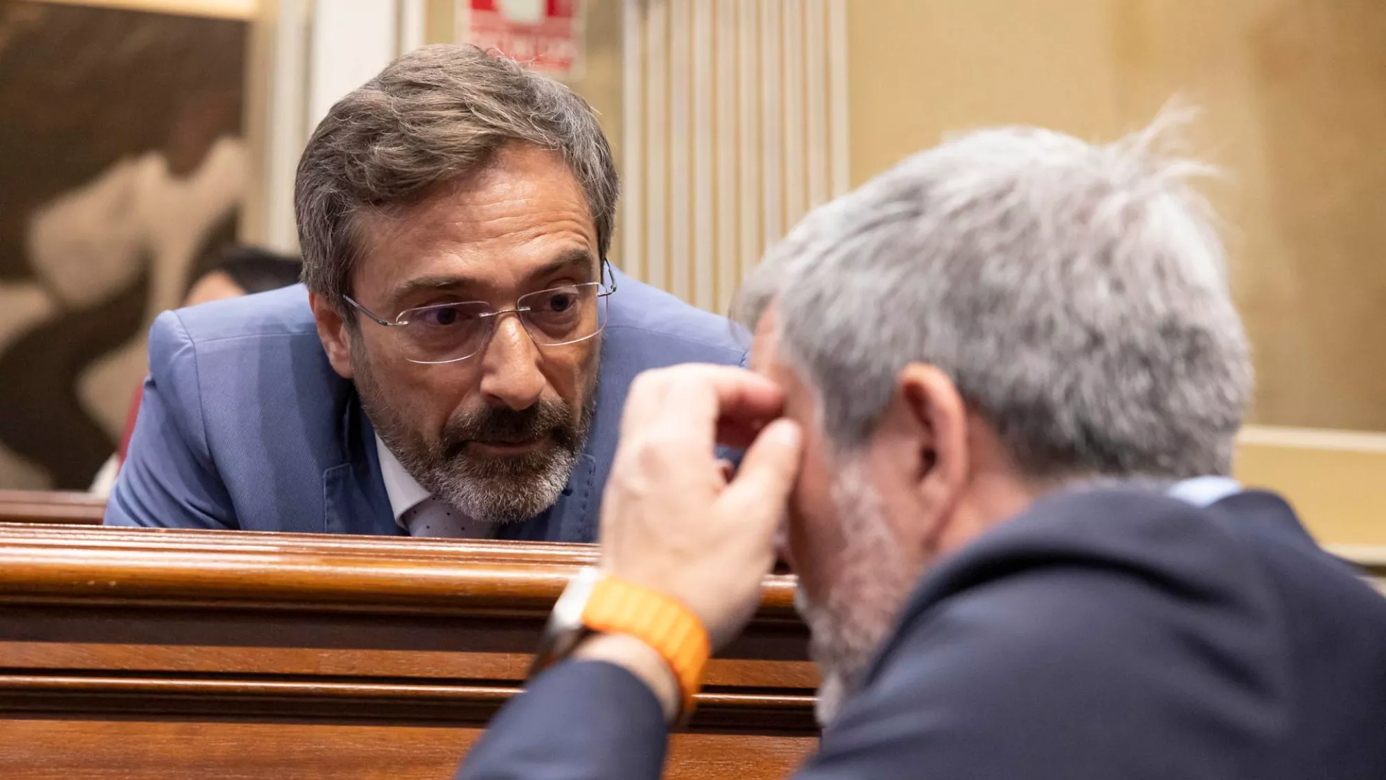 Pedro San Ginés, nuevo senador autonómico por Canarias (izq.), y Fernando Clavijo, exsenador y actual presidente regional./ EFE