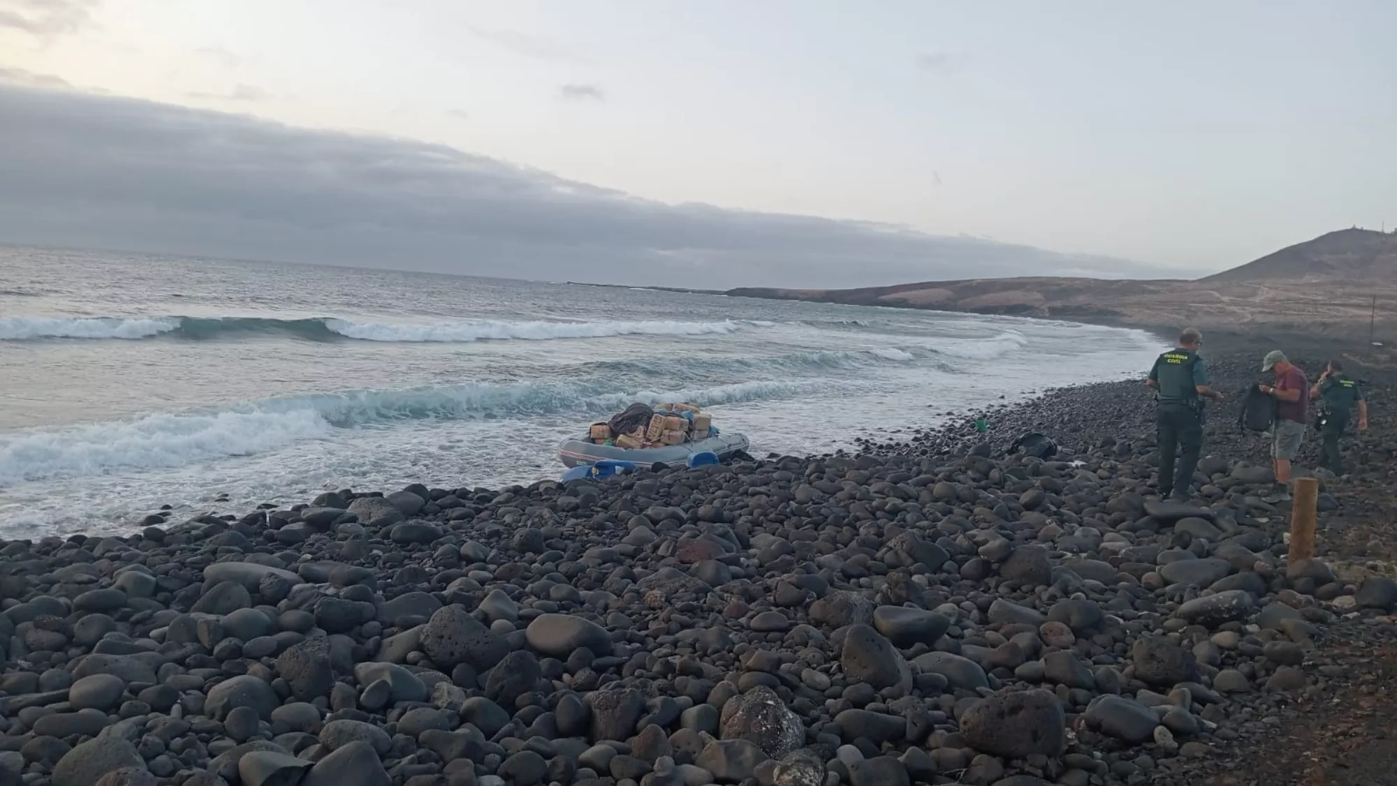 Imágenes de una neumática varada / CEDIDA