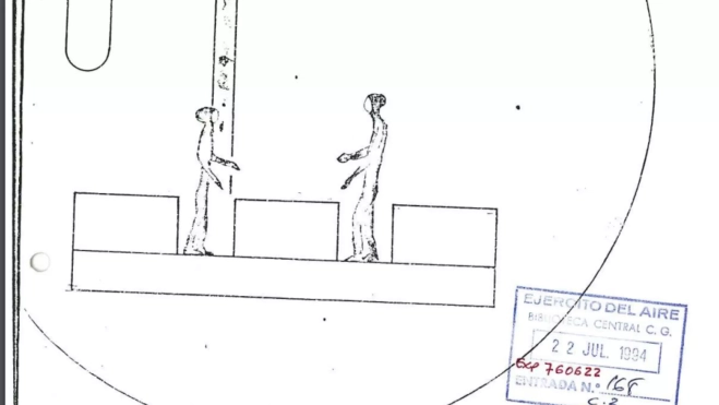 Imagen del relato de los testigos que vieron dos cuerpos no identificados y un OVNI en GáldarMINISTERIO DE DEFENSA Imagen del relato de los testigos que vieron dos cuerpos no identificados y un OVNI en GáldarMINISTERIO DE DEFENSA