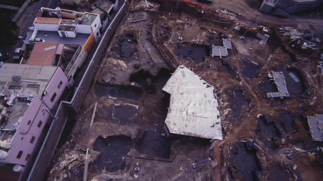  Vistas generales del entorno del yacimiento Cueva Pintada / ARCHIVO DE IMÁGENES DEL CABILDO DE GRAN CANARIA