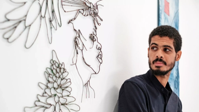 Yuren Henrique, el artista caboverdiano en Casa África / ÁNGEL MEDINA- EFE