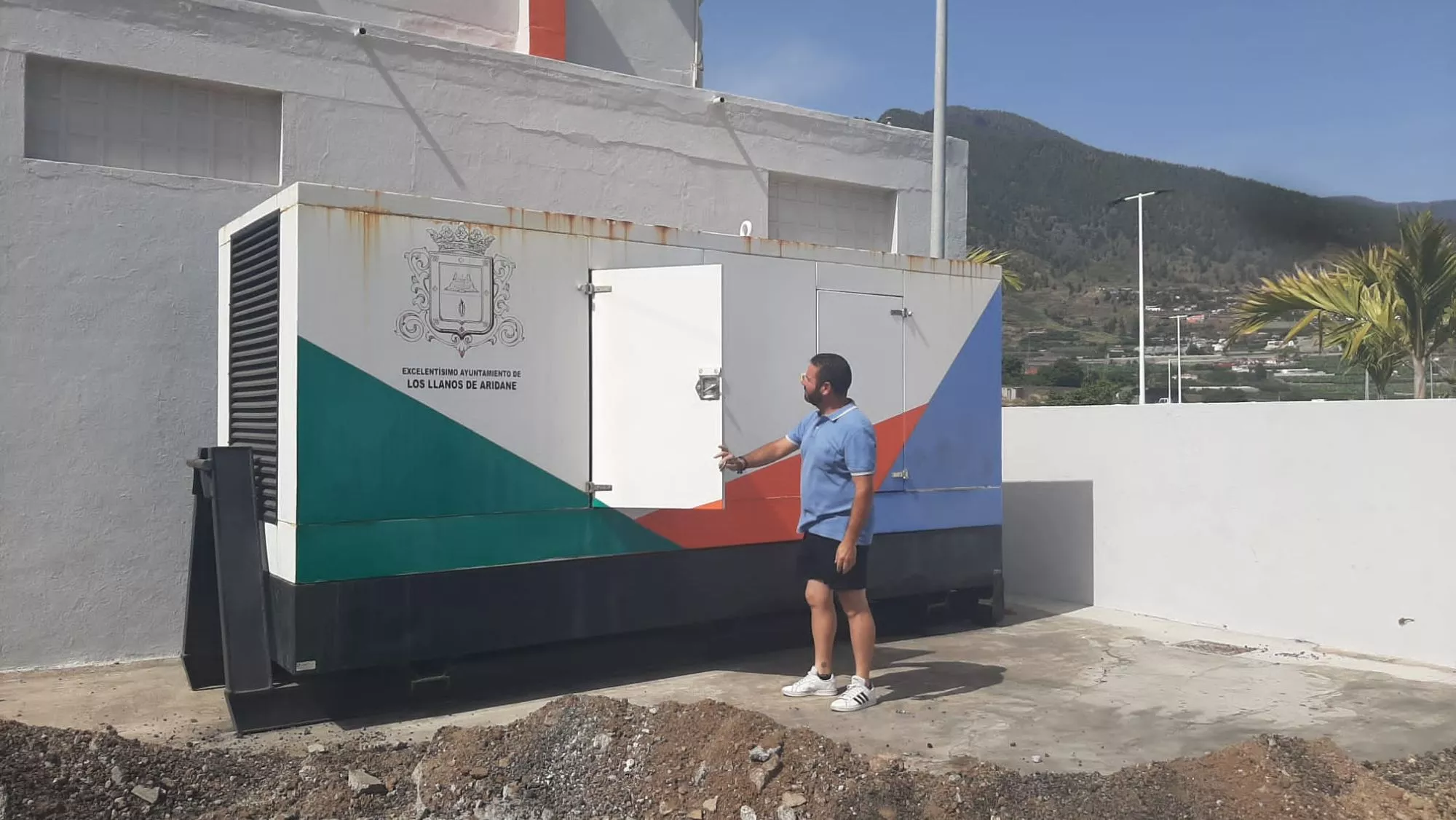 Generador eléctrico cedido por Los Llanos de Aridane / CEDIDA