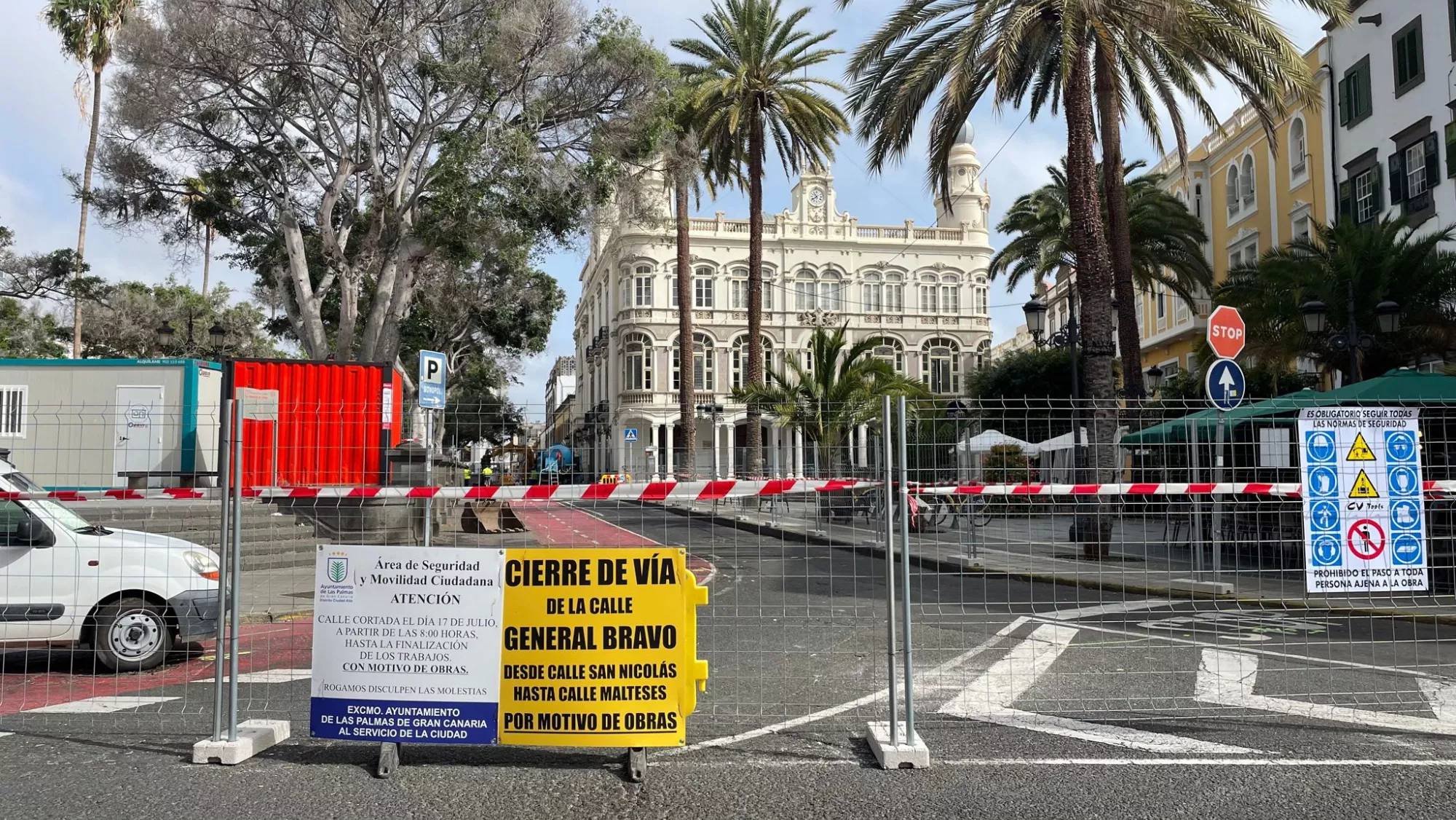 Las obras de la calle General Bravo han comenzado / ATLÁNTICO HOY