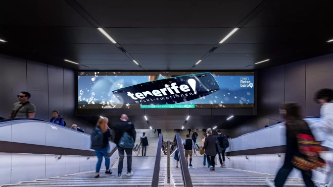Publicidad de Turismo de Tenerife en la estación de Munich / CEDIDA