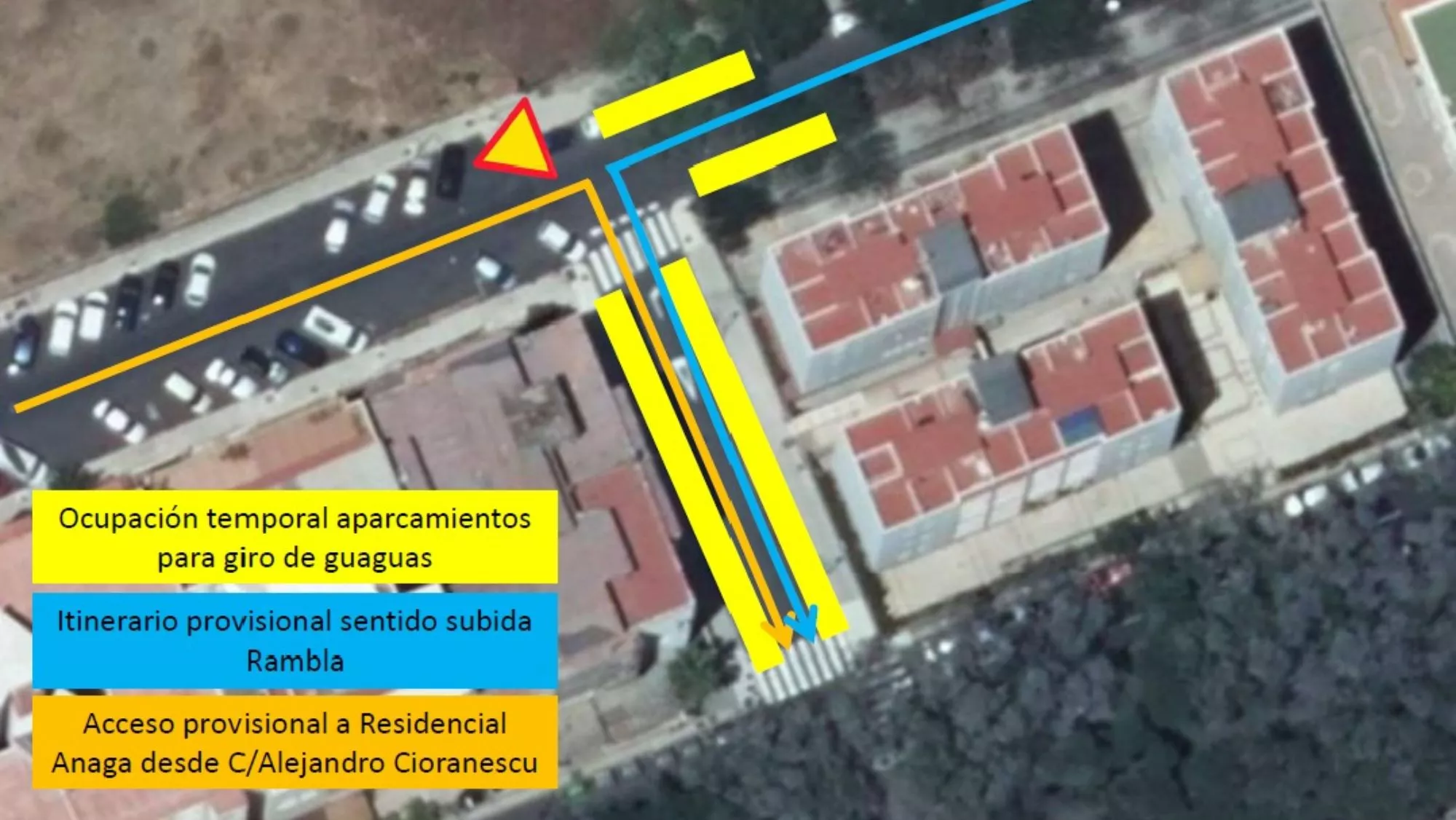 Cambios en el tráfico en la Rambla de Santa Cruz / CEDIDA Cambios en el tráfico en la Rambla de Santa Cruz / CEDIDA