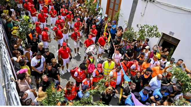 Imagen de la Banda Guayedra en La Rama de Agaete / AYUNTAMIENTO DE AGAETE