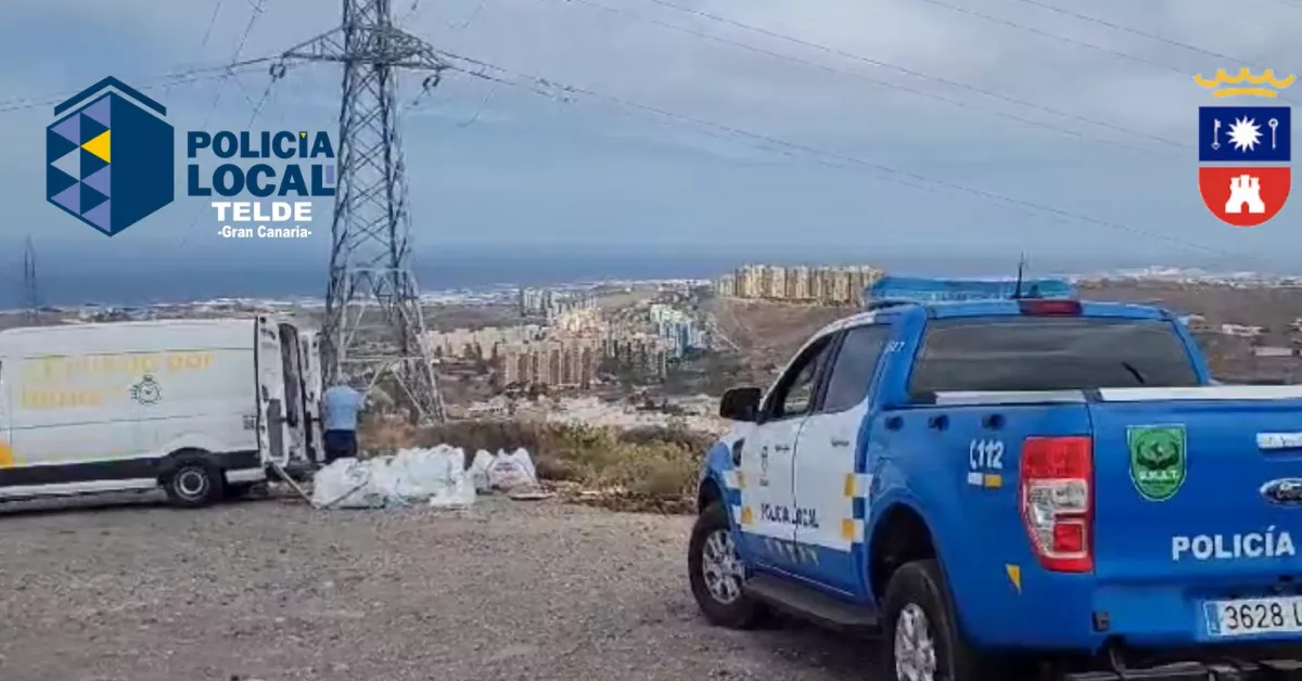 La Policía Local de Telde durante la investigación / AYUNTAMIENTO DE TELDE