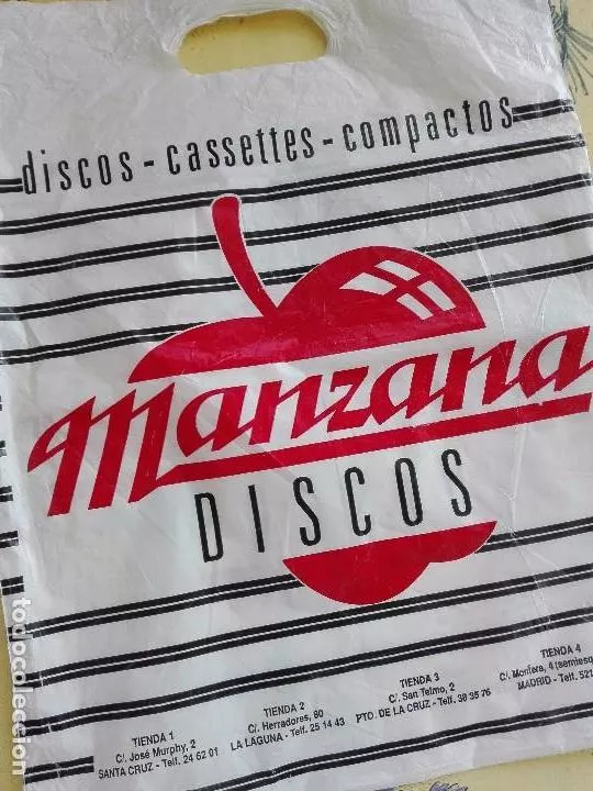 Bolsa de Discos Manzana./ TODOCOLECCIÓN