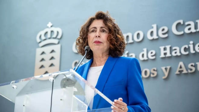 La consejera de Hacienda, Presupuestos y Asuntos Europeos, Matilde Asián. / GOBIERNO DE CANARIAS