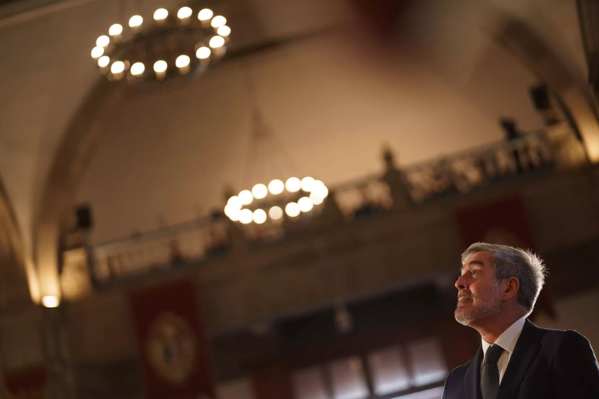 El presidente del Gobierno de Canarias, Fernando Clavijo, este martes en los actos en honor a la Virgen de Candelaria. / EFE - RAMÓN DE LA ROCHA