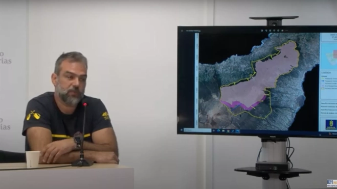 El analista de incendios y director técnico de Emergencias del Cabildo de Gran Canaria, Federico Grillo./ 