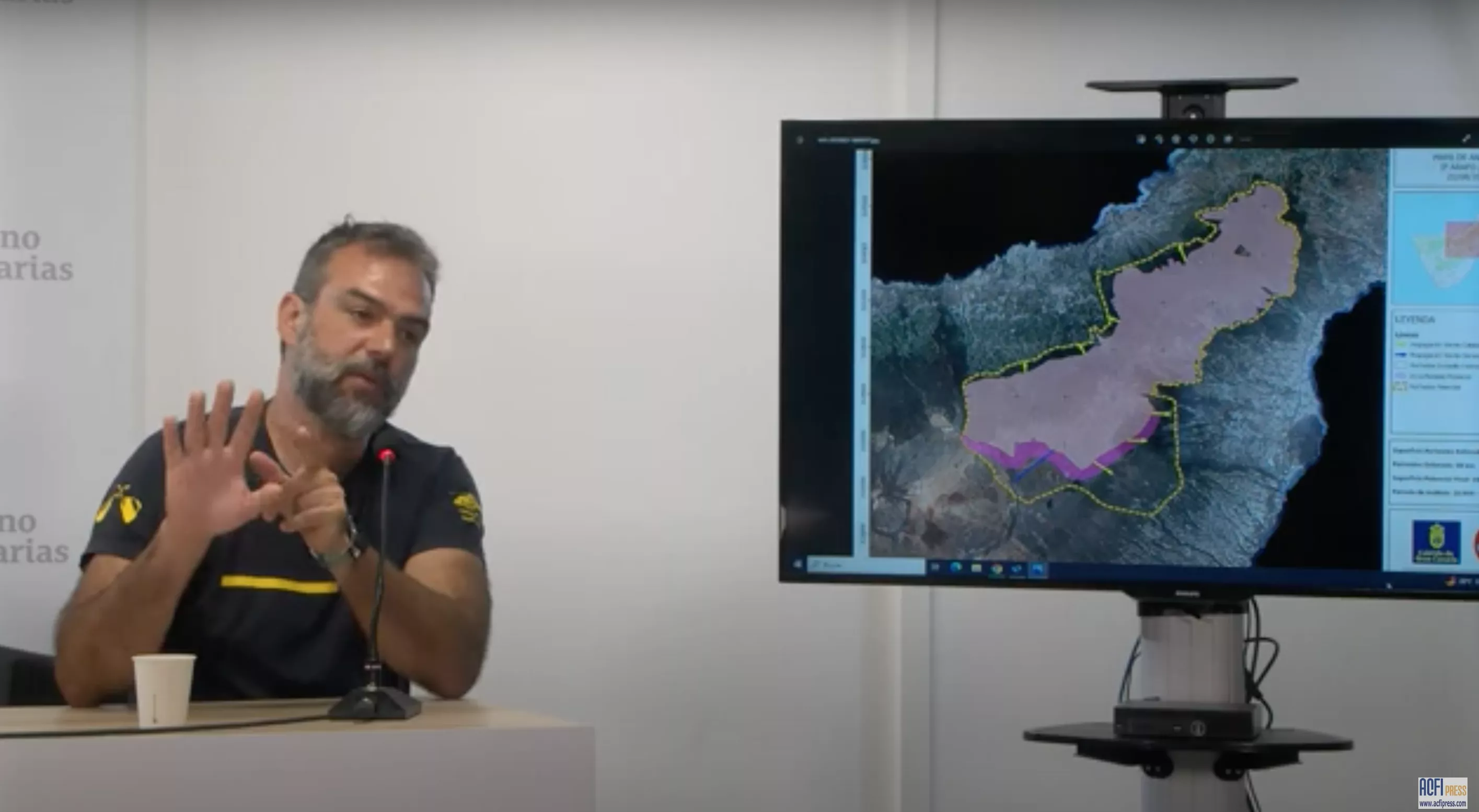 El analista de incendios y director técnico de Emergencias del Cabildo de Gran Canaria, Federico Grillo./ 