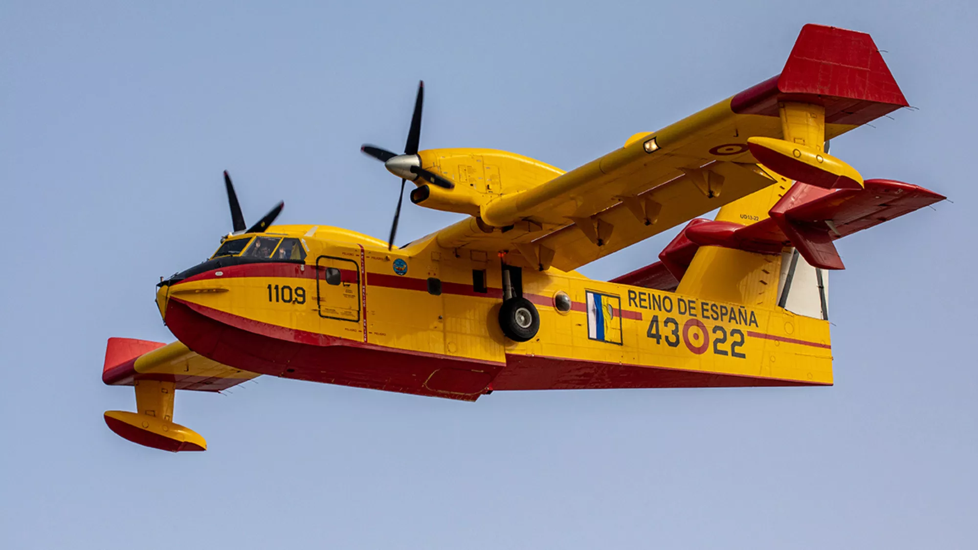 Uno de los hidroaviones que trabajó en la extinción del incendio de Tenerife / CEDIDA