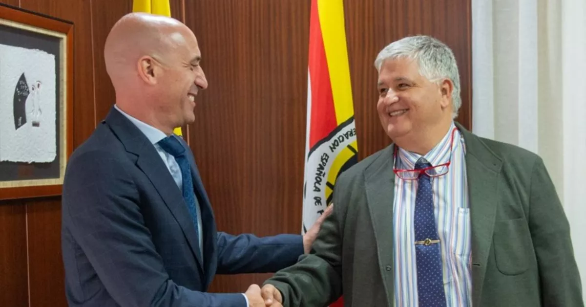 En la imagen Luis Rubiales (izquierda) y José Juan Arencibia / FIFLP