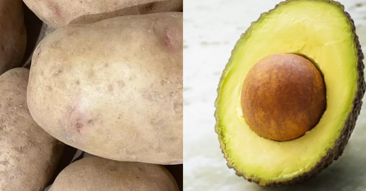 Papas junto a un aguacate. / MONTAJE AH