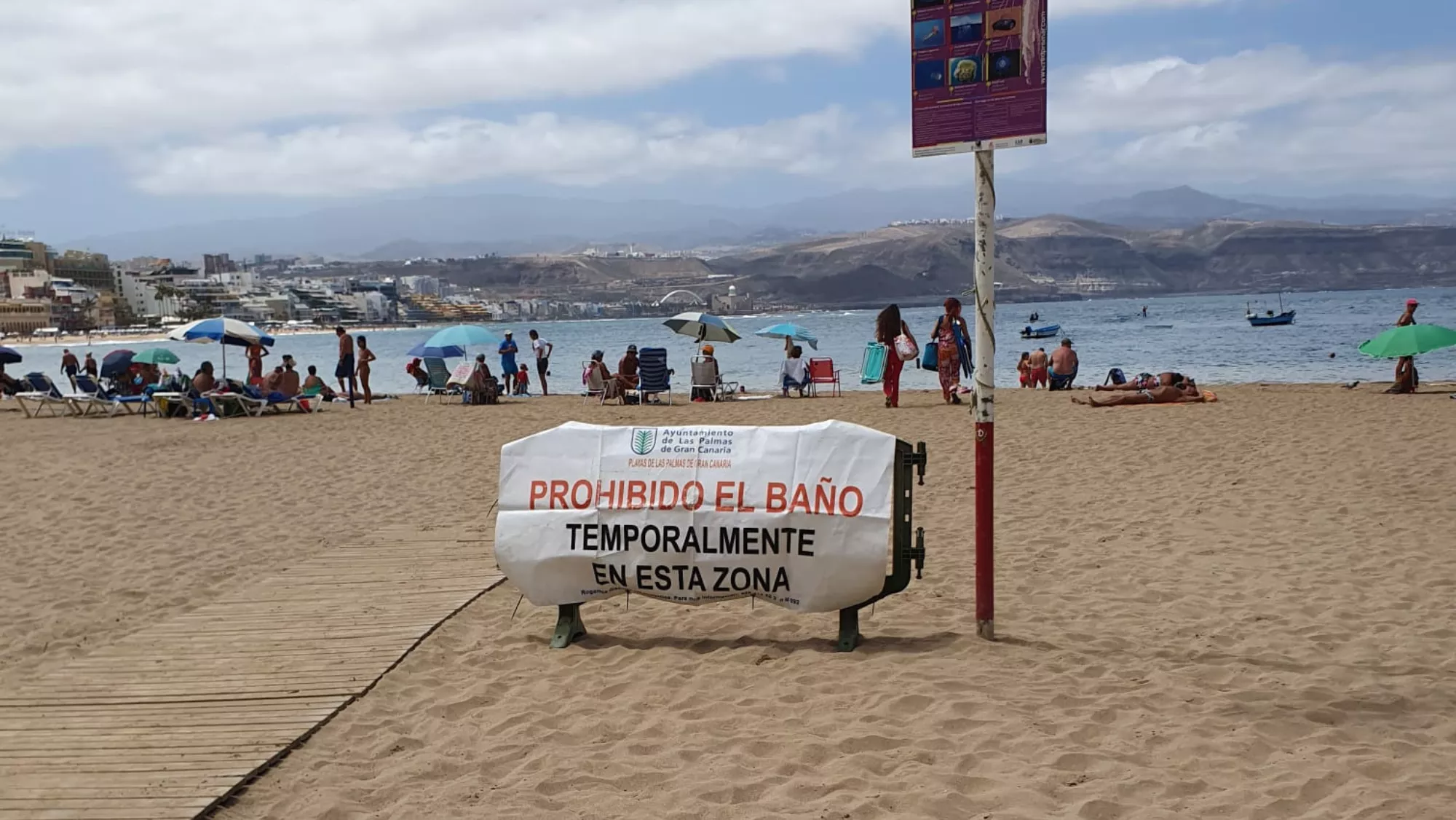 La Puntilla, en Las Canteras, cerrada al baño / AYUNTAMIENTO DE LAS PALMAS DE GRAN CANARIA