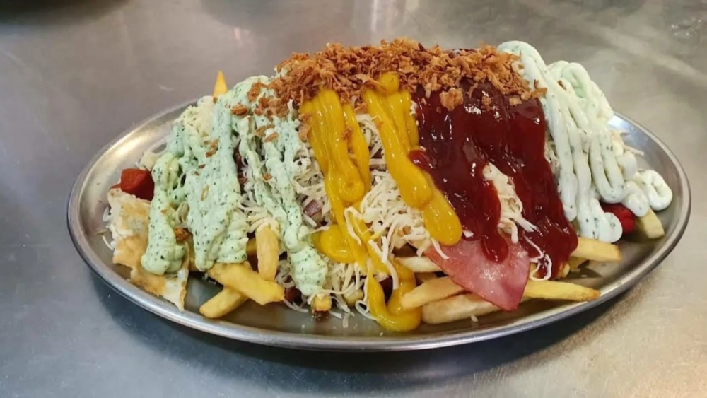 Papas locas de la Hamburguesería Ruby en La Laguna./ RUBY