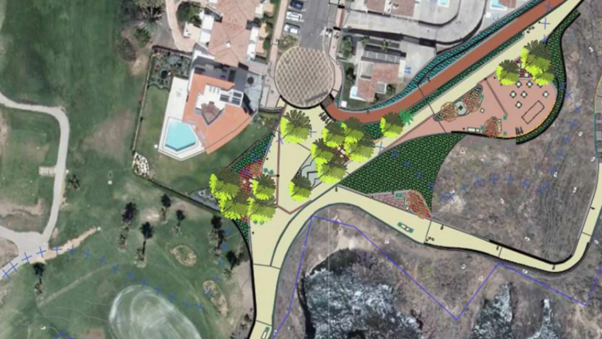 Ilustración de la tercera fase de las obras en el paseo litoral de San Miguel. / PROYECTO