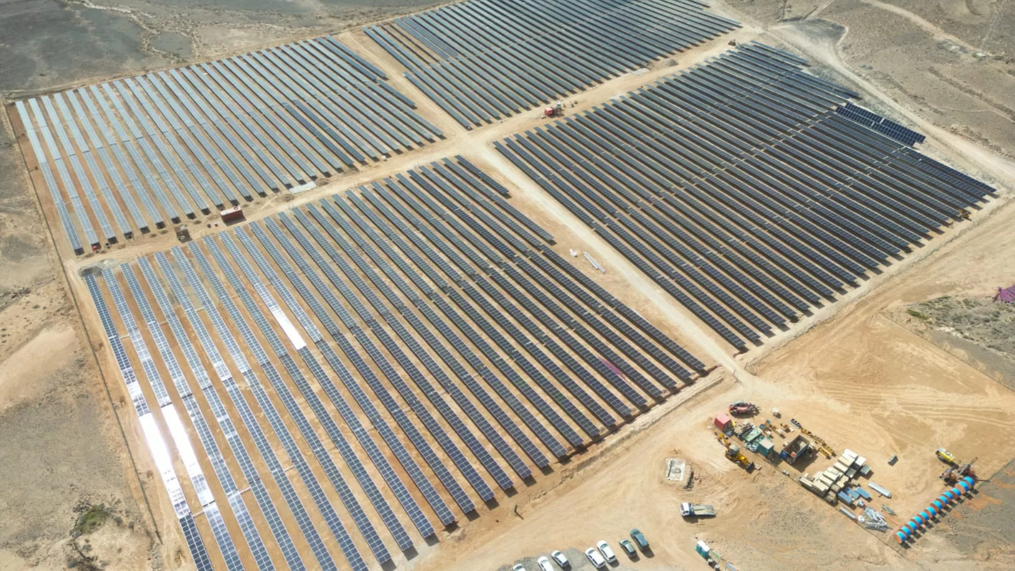 Imagen de la nueva planta fotovoltaica de Fuerteventura / CEDIDA