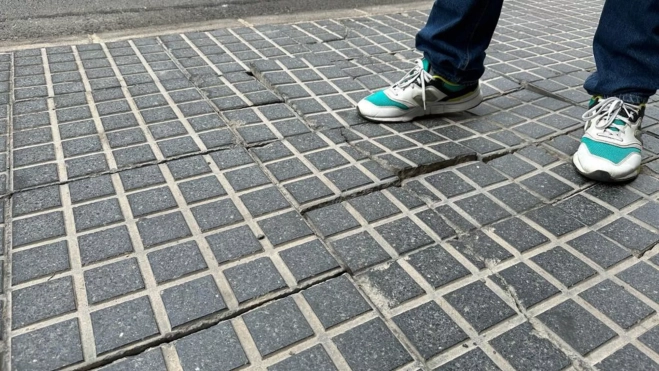 Uno de los socavones / ATLÁNTICO HOY - MARCOS MORENO Uno de los socavones / ATLÁNTICO HOY - MARCOS MORENO