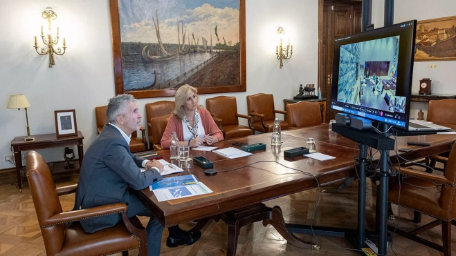 Reunión entre Marlaska y Clavijo / MONCLOA