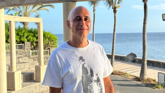 Giovanni Roma encarna a Charles Chaplin en Maspalomas / ATLÁNTICO HOY - MARCOS MORENO (8)