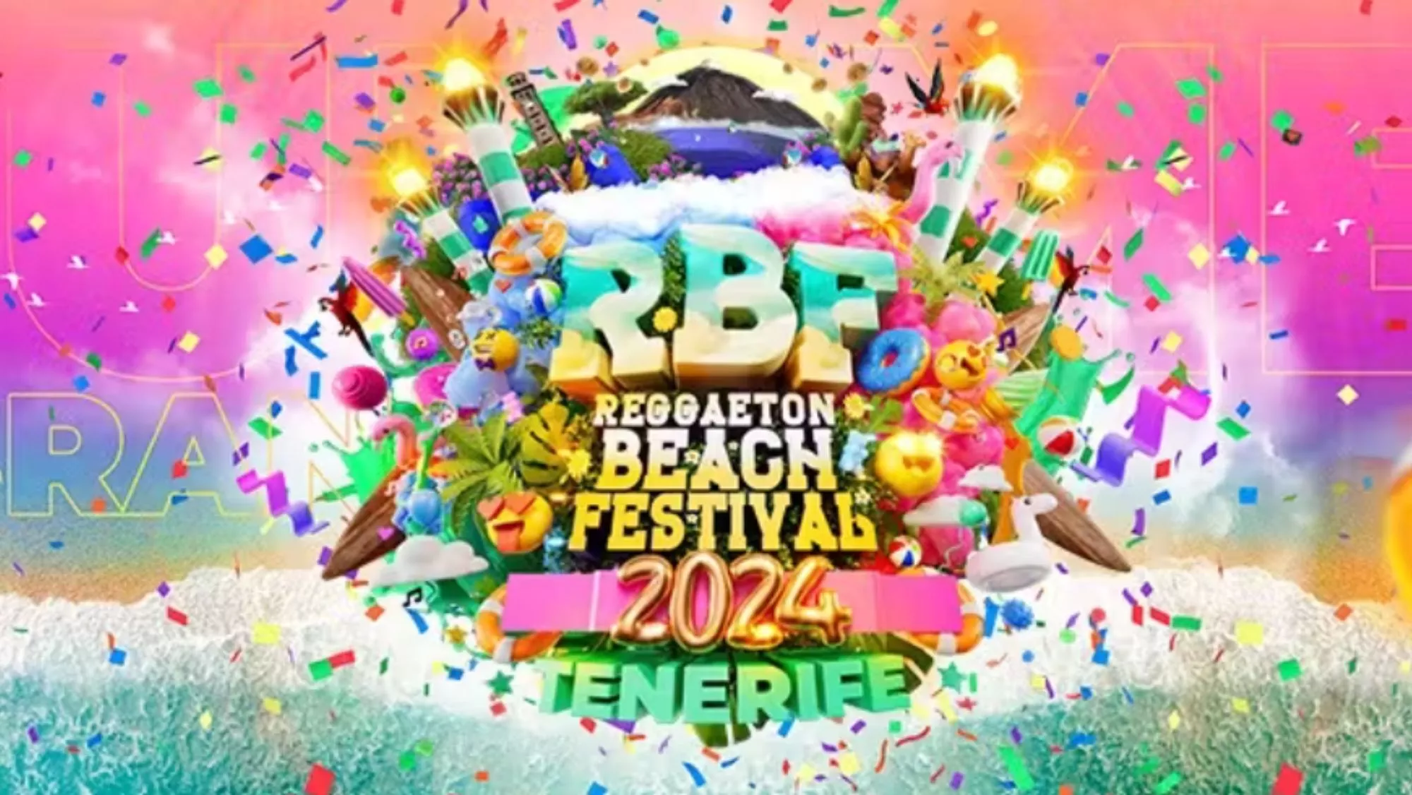 Cartel del Reggaeton Beach Festival Tenerife 2024 / RBF