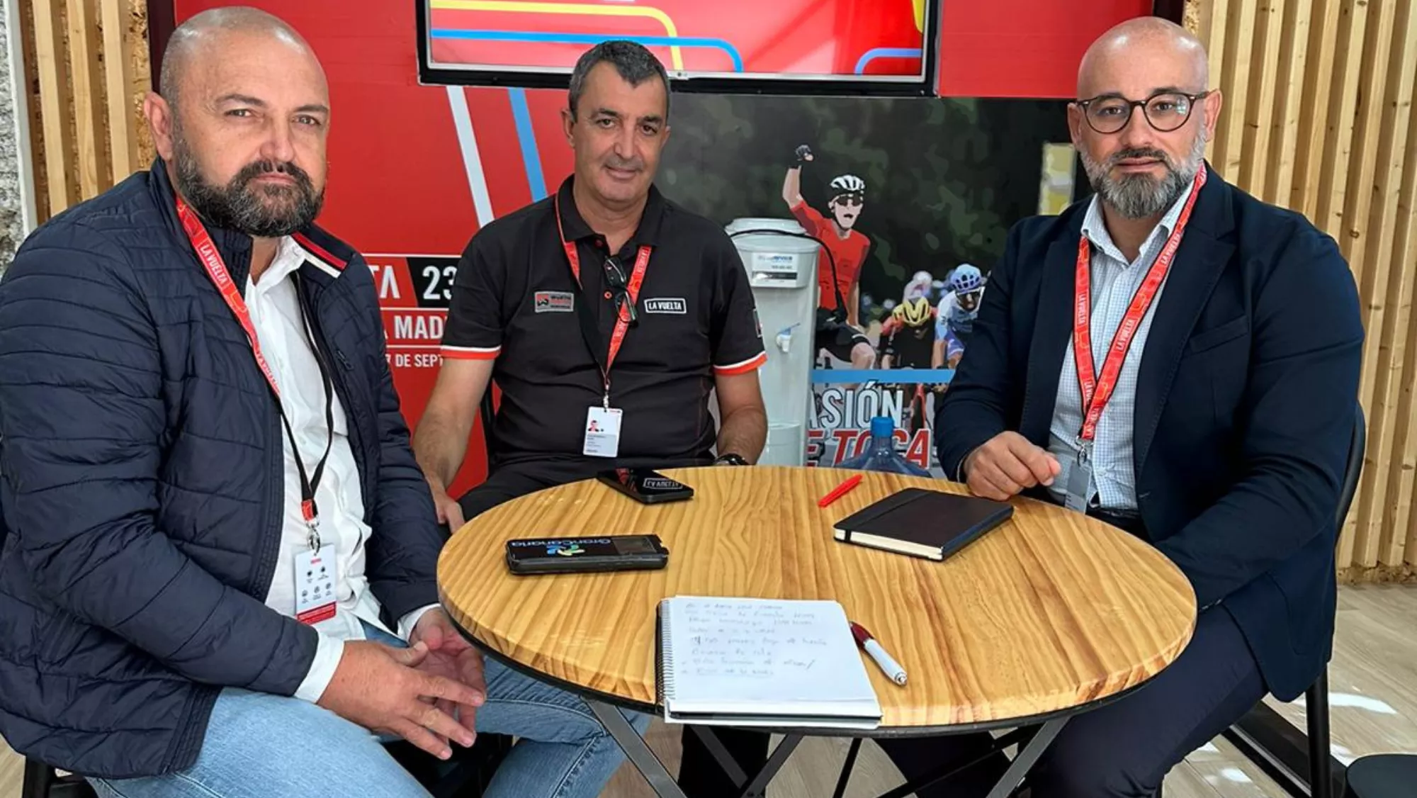 Carlos Álamo, Javier Guillén y Aridany Romero, durante la reunión que mantuvieron este martes en Valladolid