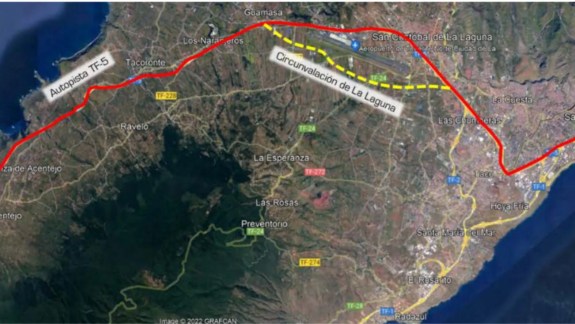 Parte del proyecto del carril Bus VAO que ha salido a información pública. / PROYECTO DEL CARRIL BUS VAO TENERIFE Parte del proyecto del carril Bus VAO que ha salido a información pública. / PROYECTO DEL CARRIL BUS VAO TENERIFE