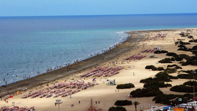 Playa del Inglés, al sur de Gran Canaria / EUROPAPRESS