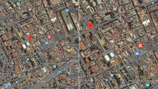 Mapa de la calle General Bravo y calle Juan de Padilla / MAPS