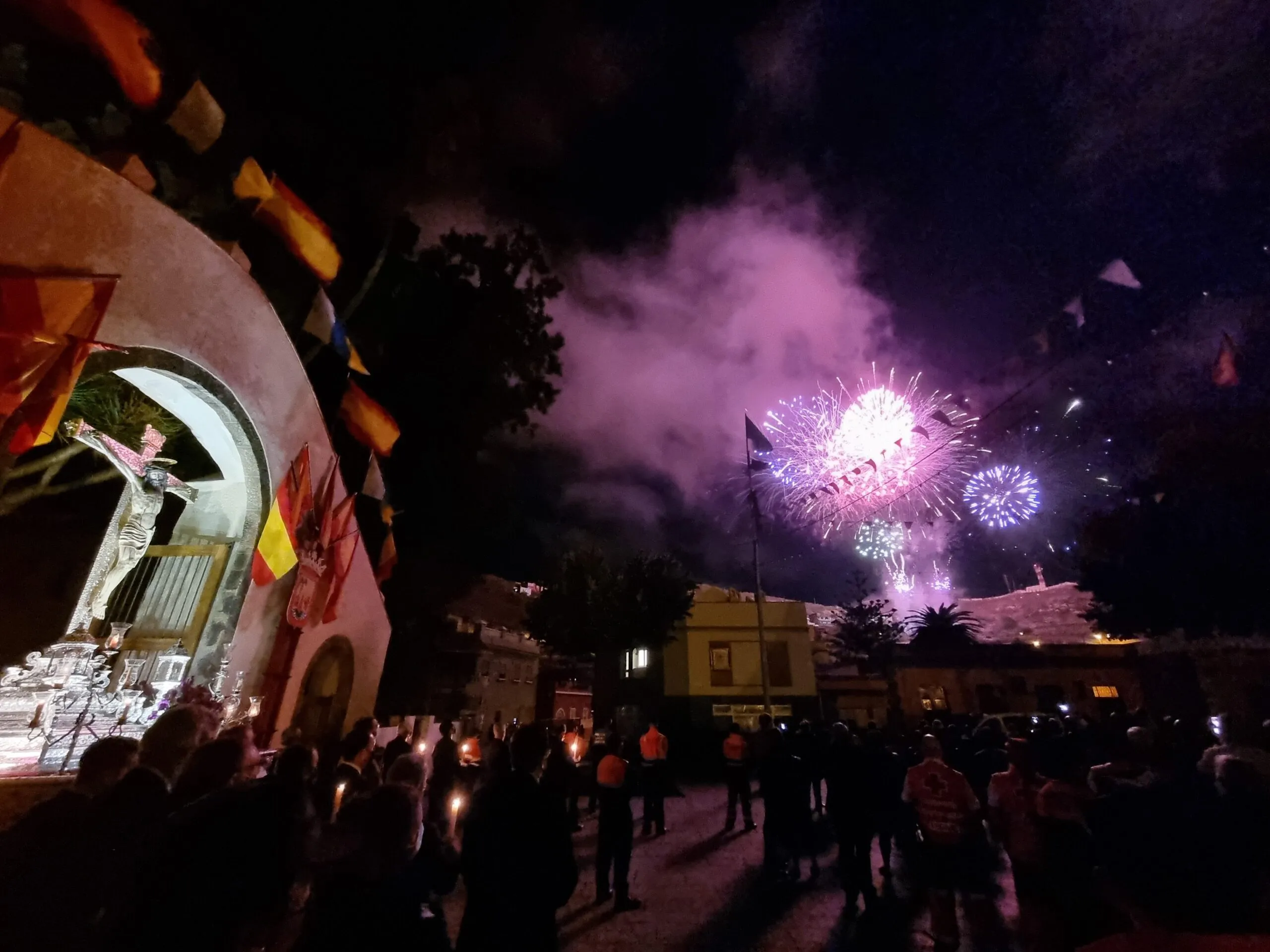 Fuegos del Cristo de La Laguna en las fiestas. / AYUNTAMIENTO DE LA LAGUNA