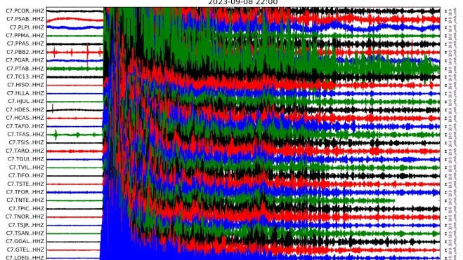 La red sísmica de Canarias siente el terremoto de Marruecos La red sísmica de Canarias siente el terremoto de Marruecos