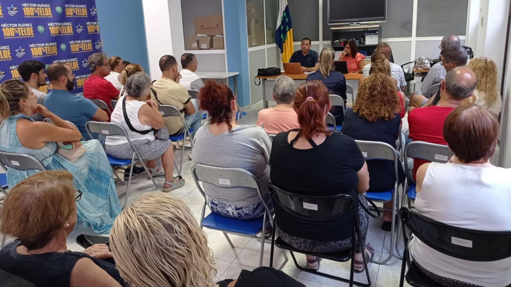 En la imagen, un momento de la reunión de la Comisión Ejecutiva de Coalición Canaria Telde. / CEDIDA